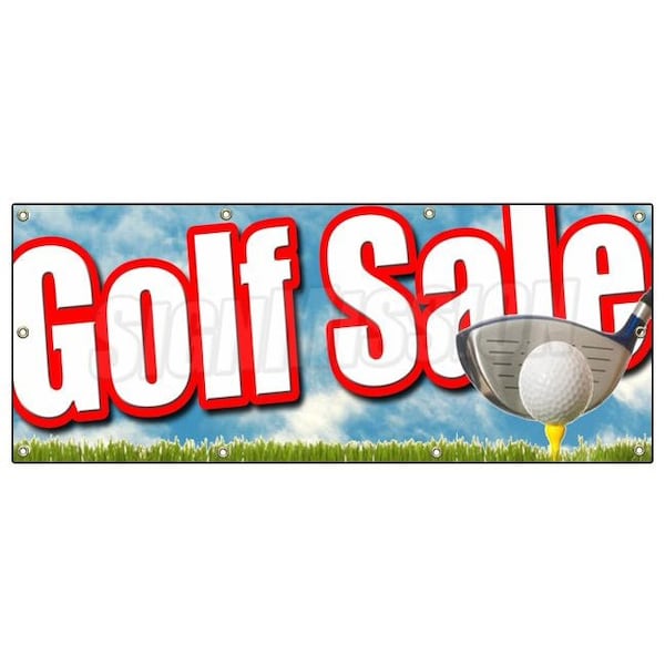 Signmission GOLF SALE BANNER SIGN golfing shop signs ball club pro bags golfer B-96 Golf - main